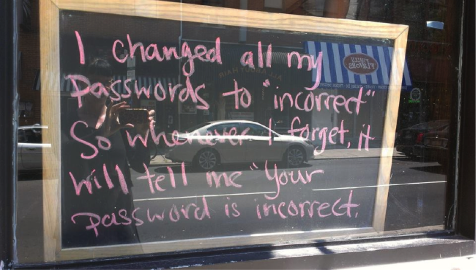 image about passwords remembering